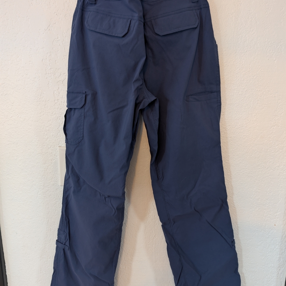 Duluth Trading Company Women's Relaxed Fit Straight Cargo Pants Blue Workwear - Picture 8 of 8
